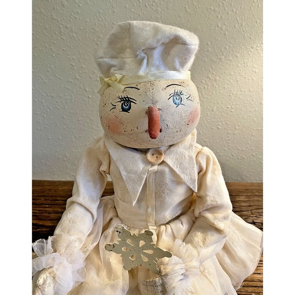 Joe Spencer Gathered Traditions Doll Winter Pixie Marie Retired Rare With Tag - Picture 3 of 13